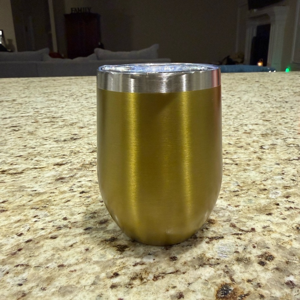 Daisy’s Findings 12oz Wine Tumbler with Straw and Brush
